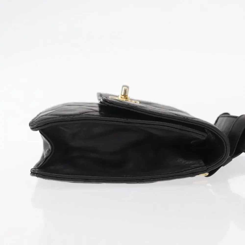 Chanel Matelasse Lambskin Waist Bag Black